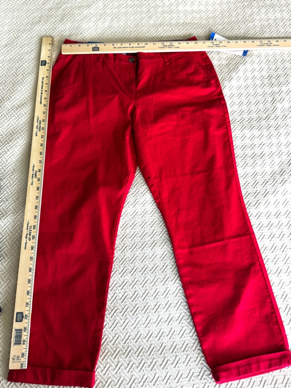 Bright Red Nautica Straight-Leg Pants